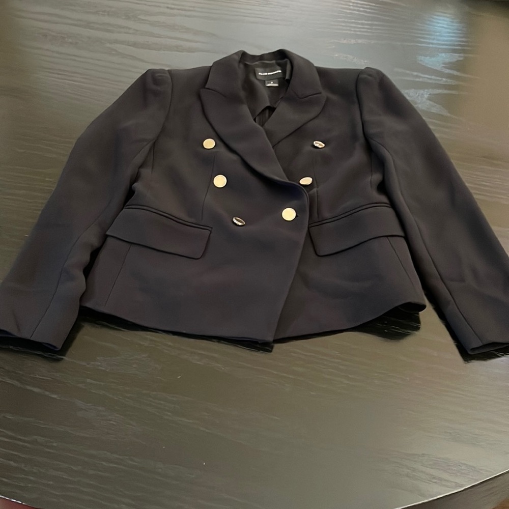Club Monaco Black Blazer with Gold Buttons